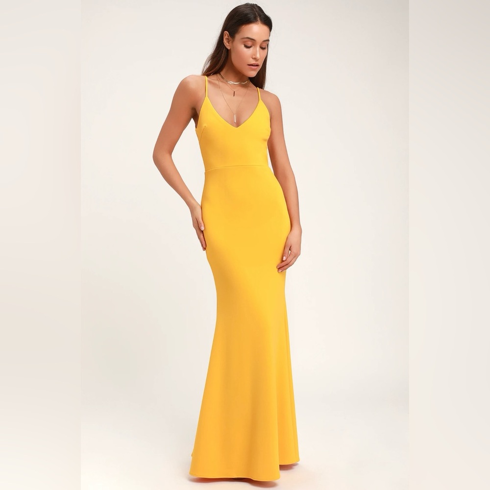 PETITE LENGTH Lulus Yellow Bodycon Dress